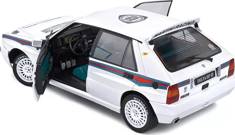 Thumbnail: 1992 LANCIA DELTA HF INTEGRALE EVO 1 MARTINI 6 WHITE 1/18 BY SOLIDO 1807804