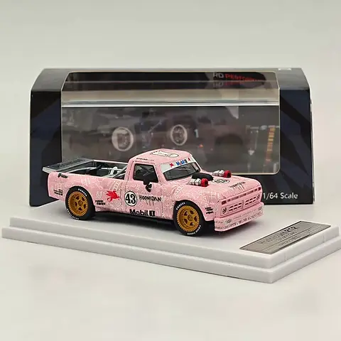 最安 TIANMEN TRUCK HOONITRUCK F-150 FORD 1977 PINK 1/64 MONSTER 乗用車