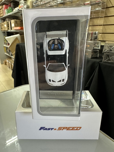 TOYOTA SUPRA A80 BOMEX TARGA CONVERTIBLE WHITE 1/64 DIECAST CAR BY