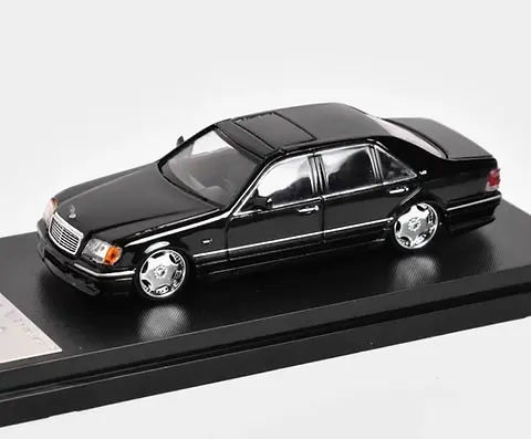 MERCEDES BENZ S600 W140 BLACK 1/64 DIECAST CAR BY STREET WEAPON