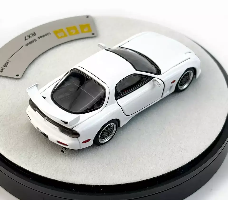 MAZDA RX-7 FD3S FULLY OPENING WHITE LUXURY VERSION 1/64