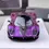 Thumbnail: PAGANI ZONDA 760 LH PURPLE REMOVABLE HOOD 1/64 SCALE DIECAST CAR MODEL BY HKM