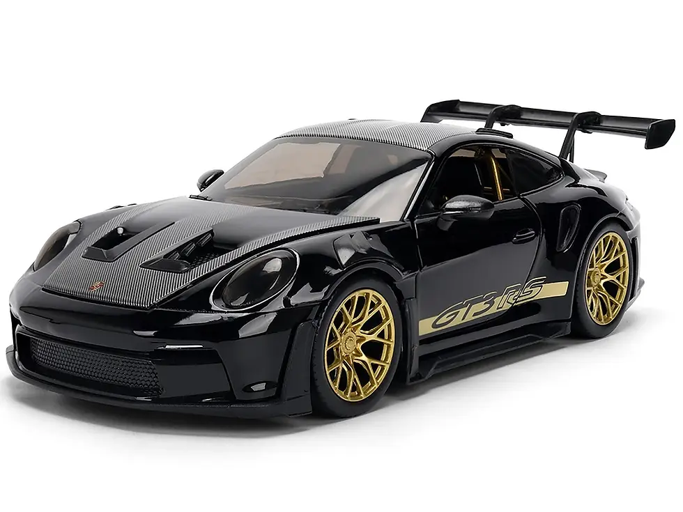 Thumbnail: PORSCHE 992 GT3 RS BLACK 1/24 DIECAST CAR MODEL BY JADA TOYS 37810
