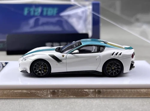 FERRARI F12 TDF TAILOR MADE VERDE SCURO HOOD OPENS 1/64 CAR BY