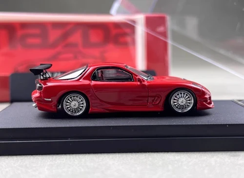 MAZDA RX-7 VEILSIDE RED 299 PCS 1/64 SCALE DIECAST CAR MODEL BY