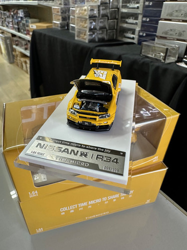 NISSAN SKYLINE GT-R R34 Z-TUNE PENNZOIL FIGURE 1/64 DIECAST CAR