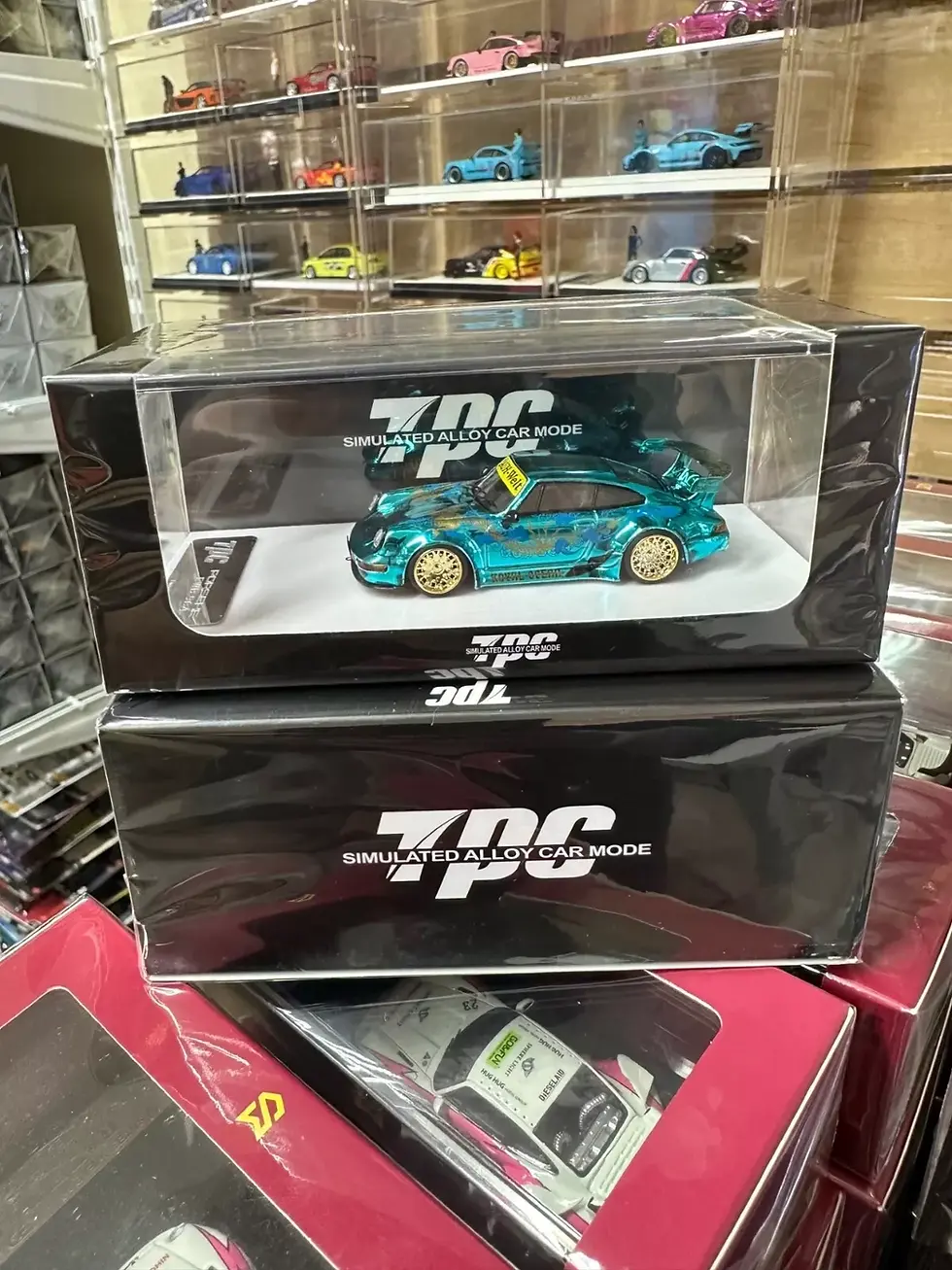 Thumbnail: PORSCHE RWB 964 CHROME BLUE 1/64 SCALE DIECAST CAR MODEL BY TPC MODELS