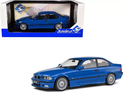 1996 BMW E36 M3 COUPE SANTORIN BLUE 1/18 DIECAST CAR MODEL BY