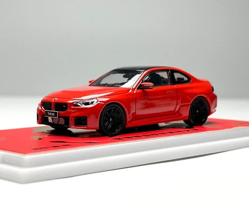 BMW M2 G87 TORONTO RED 1/64 DIECAST CAR MODEL BY HOWIE MODELS