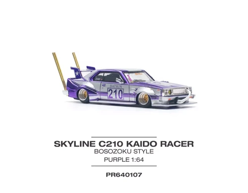 NISSAN SKYLINE C210 KAIDO RACER BOSOZOKU STYLE PURPLE 1/64