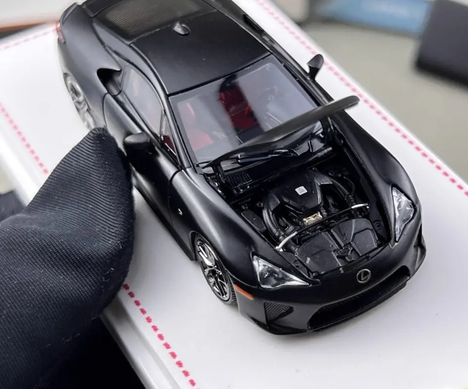 Thumbnail: LEXUS LFA LFA10 HOOD OPENS MATTE BLACK 1/64 DIECAST CAR BY MODEL ONE