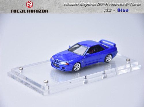 NISSAN SKYLINE R32 NISMO S-TUNE FULL OPEN BAYSIDE BLUE 1/64 CAR BY