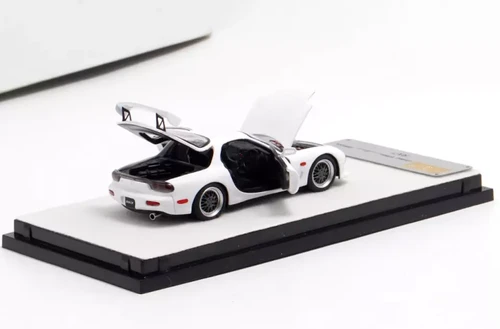 MAZDA RX-7 FD3S FULLY OPENING WHITE ORDINARY ACRYLIC 1/64 DIECAST