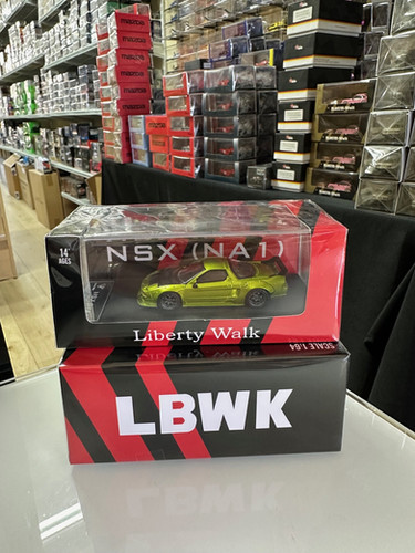 NSX NA1 LB-WORKS LBWK METALLIC GREEN 1/64 DIECAST CAR MODEL BY