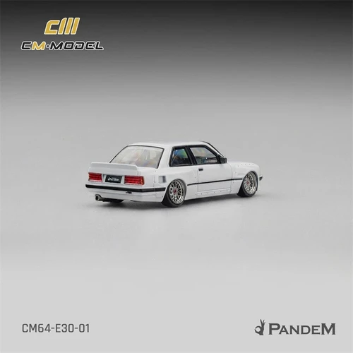BMW M3 PANDEM E30 V1 PEARL WHITE 1/64 DIECAST CAR MODEL BY CM