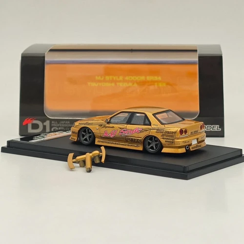 NISSAN SKYLINE ER34 BLITZ D1 TSUYOSHI TEZUKA GOLD 1/64