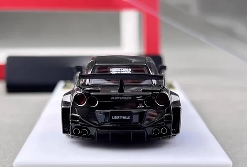NISSAN SKYLINE 35GT-RR LBWK CHROMED BLACK BRUSHED 1/64 CAR MY
