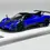 Thumbnail: PAGANI ZONDA 760 LH BLUE REMOVABLE HOOD 1/64 SCALE DIECAST CAR MODEL BY HKM