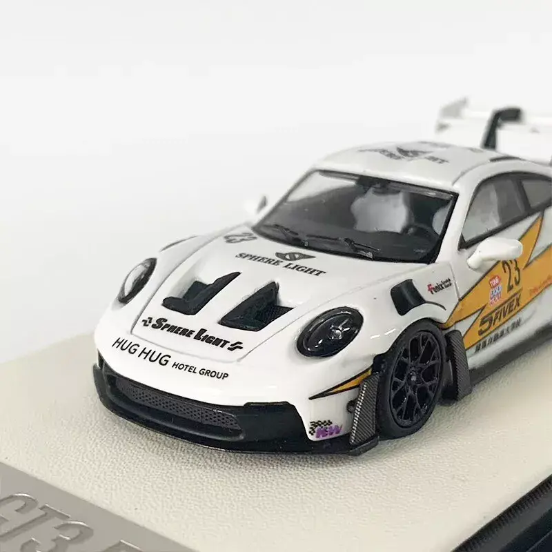 Thumbnail: PORSCHE 992 GT3 RS LIGHTNING LIVERY FIGURE 1/64 DIECAST CAR BY AURORA MODELS