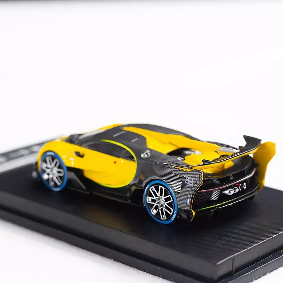 Thumbnail: BUGATTI VISION GRAN TURISMO VGT YELLOW 1/64 SCALE DIECAST CAR MODEL BY MJ MODELS
