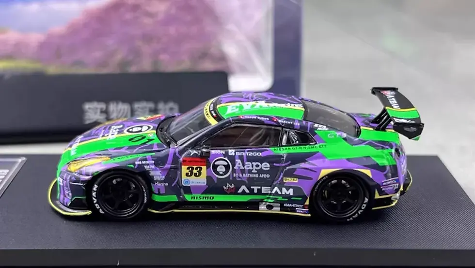 Thumbnail: NISSAN SKYLINE GT-R R35 PANDEM ROCKET BUNNY EVA 1/64 DIECAST CAR MODEL BY FUJI