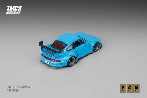 PORSCHE RWB 993 BLUE TMCS MALAYSIA ZWEITE FULL OPENING 1/64