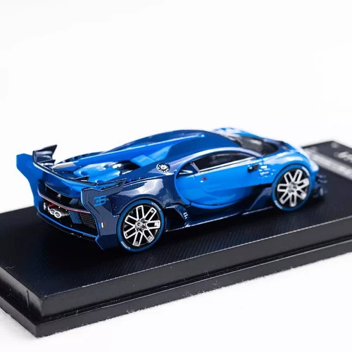 BUGATTI VISION GRAN TURISMO VGT BLUE 1/64 SCALE DIECAST CAR MODEL