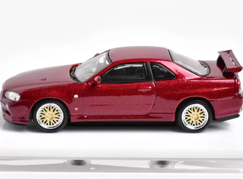 ミニカー Stance Hunters ER34 Red carbon 37/199 l NISSAN SKYLINE GT-R R34 BBS WHEELS CARBON FIBER RED 1/64 CAR