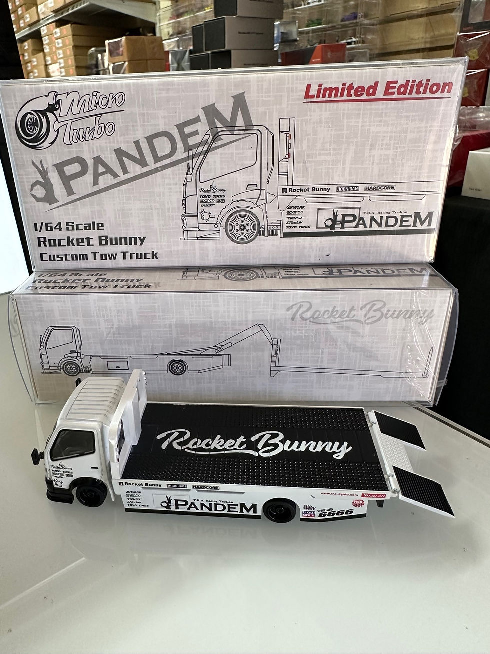 Thumbnail: ROCKET BUNNY PANDEM CUSTOM TOW TRUCK WRECKER 1/64 DIECAST CAR BY MICRO TURBO