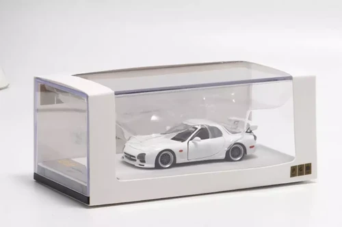 MAZDA RX-7 FD3S FULLY OPENING WHITE ORDINARY ACRYLIC 1/64 DIECAST