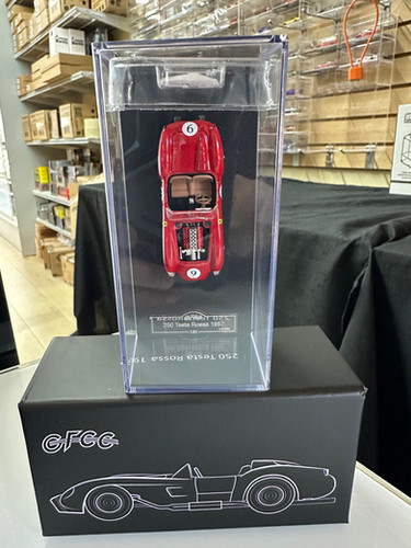 1957 FERRARI 250 TESTA ROSSA RED #9 HOOD COMES OFF 1/64 DIECAST