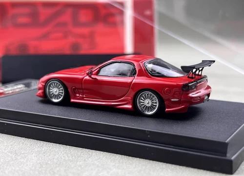 MAZDA RX-7 VEILSIDE RED 299 PCS 1/64 SCALE DIECAST CAR MODEL BY