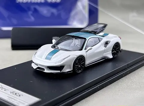 FERRARI NOVITEC 488 PISTA HOOD OPENS 1/64 DIECAST CAR ICHIBAN