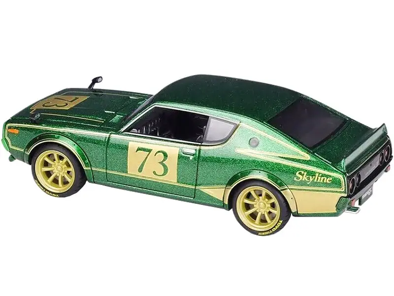 Thumbnail: 1973 NISSAN SKYLINE 2000GT-R KPGC110 GREEN JDM TOKYO MOD 1/24 SCALE DIECAST CAR