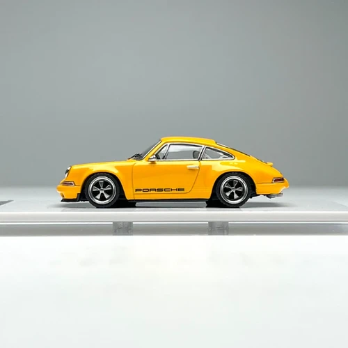 PORSCHE SINGER DLS COUPE YELLOW 1/64 DIECAST CAR BY ZINCIT MODEL