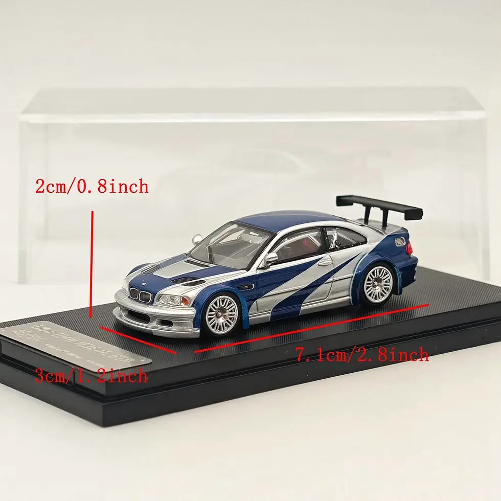 Thumbnail: BMW M3 E46 GTR NEED FOR SPEED LIVERY 1/64 DIECAST CAR BY GHOST PLAYER