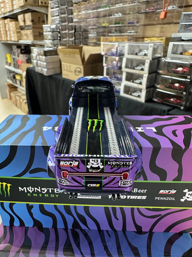 VOLKSWAGEN T1 TRAILER TRUCK BUS VW MONSTER HOONIGAN 1/64 DIECAST