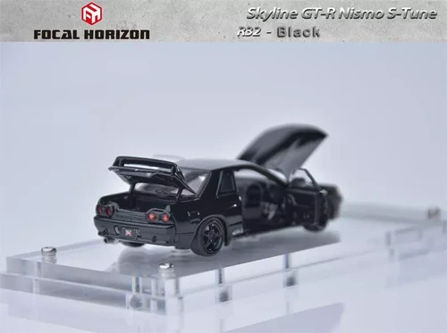 【新品】FocalHorizon 1/64 GT-R R32 全開閉 限定色 黒 新品】Focal Horizon 1/64 スカイライン GT-R R32 ブラック 全