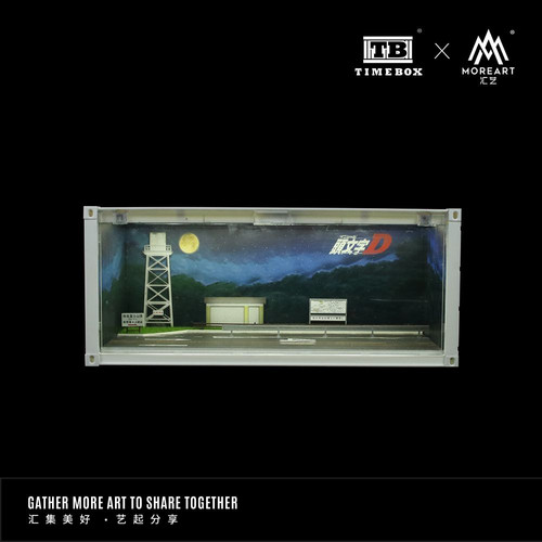 ☆ Diorama Billboard/Container①　　　【数量限定 】 INITIAL D CONTAINER STREET DIORAMA LIGHTS 1/64 FOR DIECAST