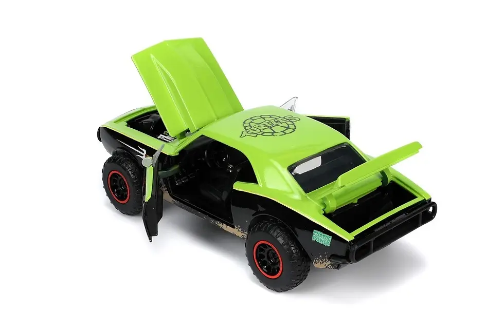 Thumbnail: 1967 CHEVROLET CAMARO OFF ROAD 4X4 TMNT RAPHAEL FIGURE 1/24 BY JADA TOYS 33386