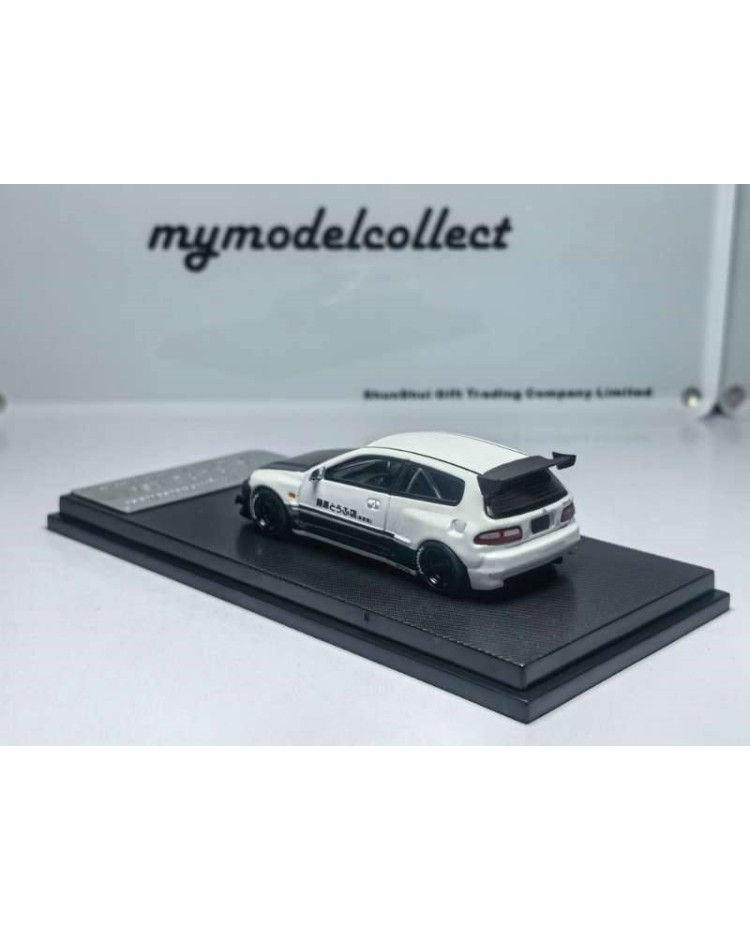 Thumbnail: HONDA CIVIC EG6 FUJIWARA TOFU SHOP CARBON HOOD 1/64 CAR BY MY MODEL COLLECT