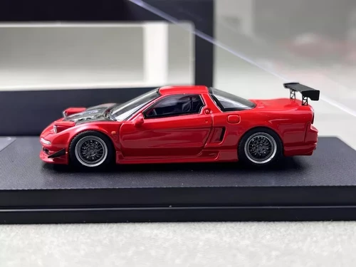 HONDA NSX MK1 NA1 RED WITH CARBON HOOD 1/64 DIECAST CAR BY MY