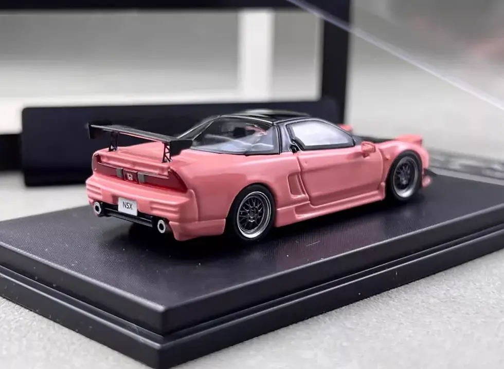 Thumbnail: HONDA NSX MK1 NA1 PINK WITH CARBON HOOD 1/64 DIECAST CAR BY MY MODEL COLLECT MC