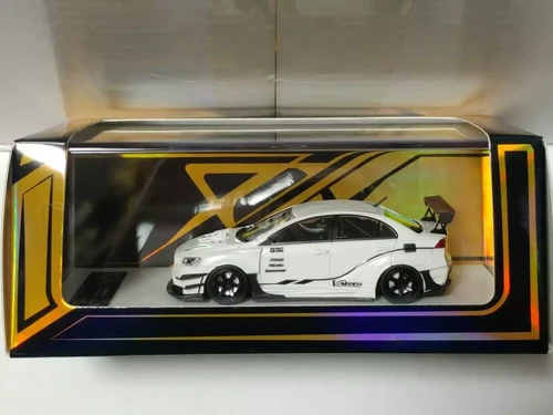 404 YM モデル 1/64 三菱 ランエボ ランサー EVO X ホワイト MITSUBISHI LANCER EVO X VARIS WHITE 1/64 SCALE RESIN CAR MODEL BY