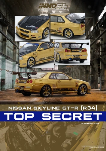 INNO 64 TOP SECRET 限定品 R34 (訳アリ) INNO 64 TOP SECRET 限定品 R34 (訳アリ) NISSAN SKYLINE GT-R