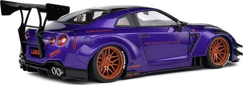 2022 NISSAN SKYLINE GT-R R35 LIBERTY WALK PURPLEZILLA 1/18 BY