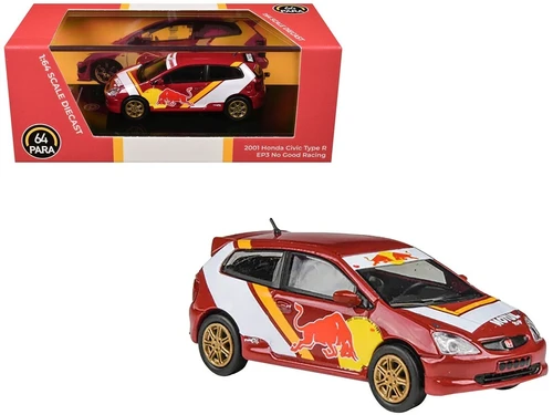 2001 HONDA CIVIC TYPE R EP3 NO GOOD RACING 1/64 DIECAST BY 2001 HONDA CIVIC TYPE R EP3 NO GOOD RACING 1/64 DIECAST BY