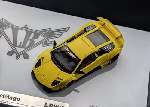 LAMBORGHINI MURCIELAGO LB WORKS PEARL MATTE YELLOW 2 PACK 1