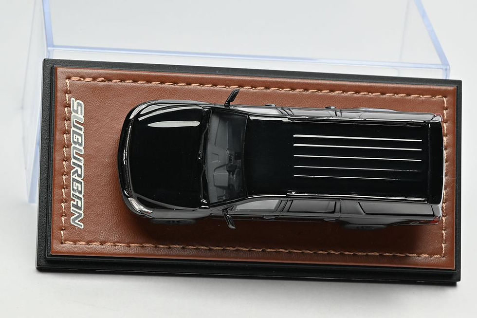 Thumbnail: 2015 CHEVROLET SUBURBAN SUV BLACK LEATHER BASE 1/64 DIECAST CAR BY GOC MODEL