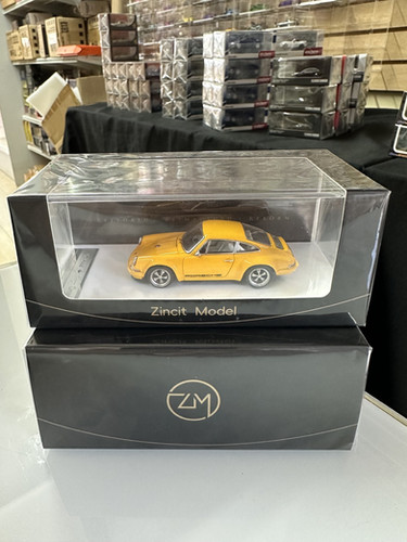 PORSCHE SINGER DLS COUPE YELLOW 1/64 DIECAST CAR BY ZINCIT MODEL
